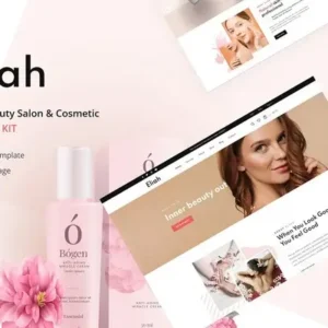 Eliah – Beauty Salon & Cosmetic Elementor Template Kit