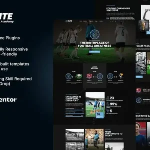 Elite – Football Academy Elementor Template Kit