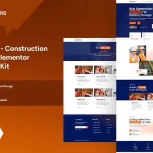 Elitecons – Construction Building Elementor Pro Template Kit