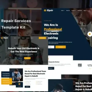 Elpair – Electronic Repair Services Elementor Template Kit