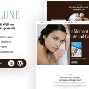 Elune – Beauty Spa & Wellness Elementor Template Kit