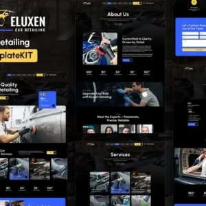 Eluxen – Car Detailing Services Elementor Template Kit