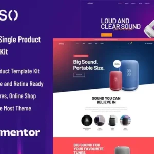 Emso – A Single Product Elementor Template Kit