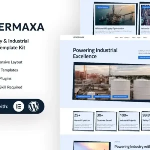 Enermaxa – Oil Company & Industrial Elementor Template Kit