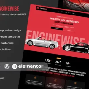 EngineWise – Automotive Service Elementor Template Kit
