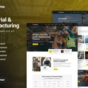 Enginome – Industrial & Manufacturing Elementor Template Kit