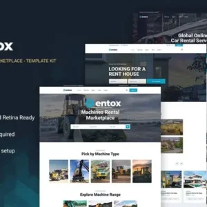 Entox – Car Rental Marketplace Elementor Template Kit