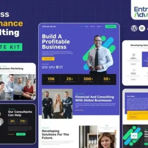 Entrust Advice – Business & Finance Consulting Elementor Template Kit