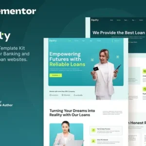 Equity – Banking & Business Loan Elementor Template Kit