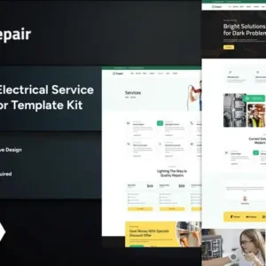 Erepair – Electrical Service ElementorTemplateKit
