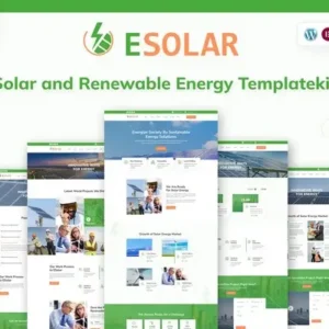 ESolar – Wind & Solar Power Services Elementor Template Kit