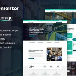 Estorage – Storage Service Company Elementor Pro Template Kit