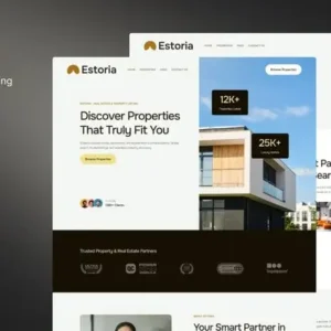 Estoria – Real Estate & Property Listing Website Elementor Template Kit