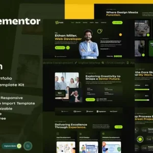 Ethan – Personal Portfolio Elementor Template Kit