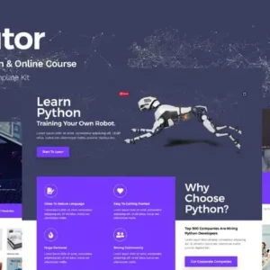 eTutor – Education & Online Course Elementor Pro Template Kit