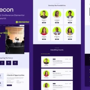 Evecon – Event & Conference Elementor Template Kit