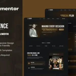 Evence – Event Agency Elementor Template Kit