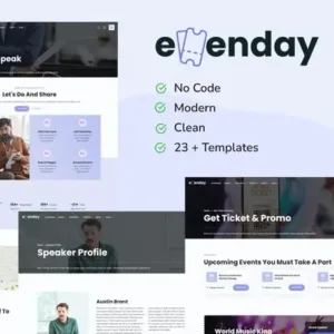 Evenday – Event Management & Expo Orgaziner Elementor Pro Template Kit