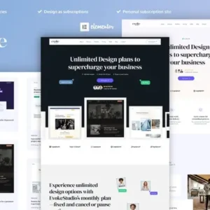 EvokeStudio – Creative Digital Agency Elementor Pro Template Kit