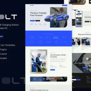 Evolt – Electric Vehicle & Charging Station Elementor Template Kit