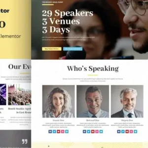 Evtro – Conference Event Elementor Template Kit