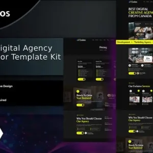 Exdos – Digital Agency Elementor Template Kit