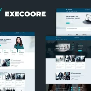 Execoore – Tech & Fintech Crypto Elementor Template Kit