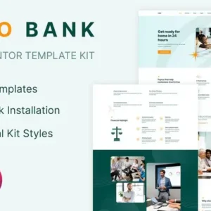 Exobank – Financial Elementor Template Kit