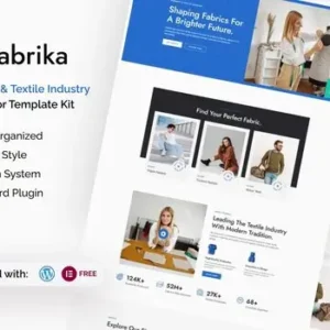 Fabrika – Garment & Textile Industry Elementor Template Kit