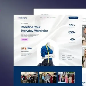 Fabrisha – Fashion Boutique Store Website Elementor Template Kit