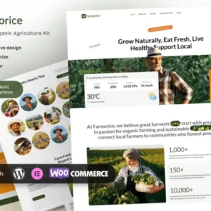 Farmorice – Local Farm & Organic Agriculture Elementor Template Kit