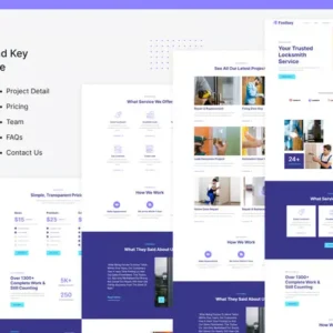 Fastkey | Locksmith and Key Maker Service Elementor Template Kit
