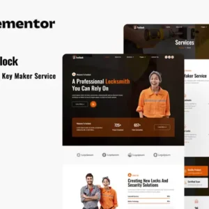 Fastlock – Locksmith & Key Maker Service Elementor Template Kit