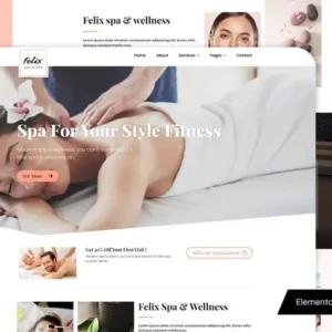 Felix – Spa Elementor Template Kit