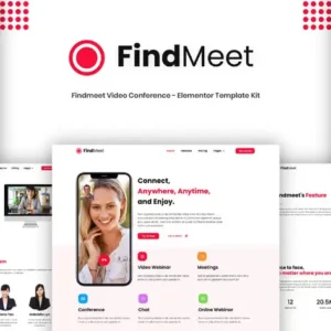 Findmeet – Video Conference Elementor Template Kit