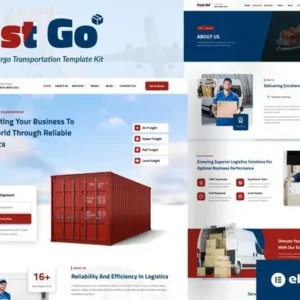 FastGo – Logistics & Cargo Transportation Elementor Template Kit