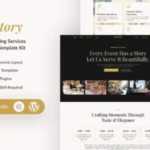 Feastory – Event Catering Service Elementor Template Kit