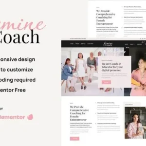 Femine – Feminine Business Coach Elementor Template Kit
