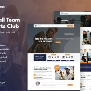 Feverbase – Baseball Team & Sports Club Elementor Template Kit