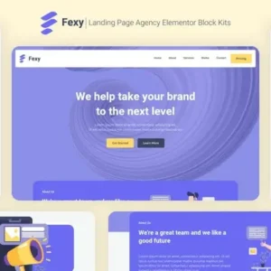 Fexy – Agency Landing Page Elementor Block Kit
