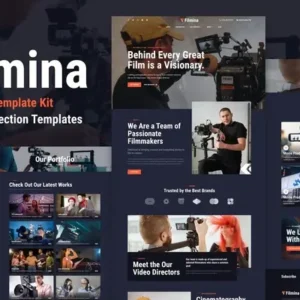 Filmina – Filmmakers & Videographer Elementor Template Kit