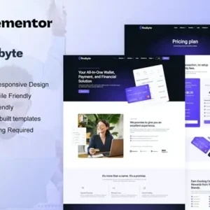FinaByte – Saas & Fintech Startup Elementor Template Kit