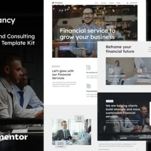 Financy – Finance & Consulting Elementor Template Kit