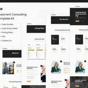 Finanvo | Finance & Investment Consulting Elementor Template Kit