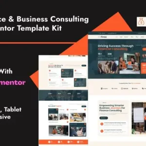 Finaz – Finance & Business Consulting Elementor Template Kit