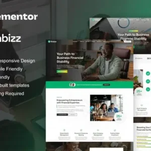 FinBizz – Finance & Investment Manager Elementor Template Kit