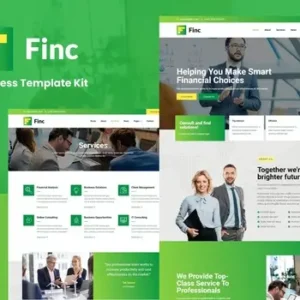Finc – Business & Financial Elementor Template Kit