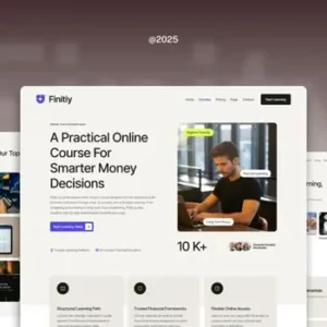Finity – Financial Online Course Website Elementor Template Kits