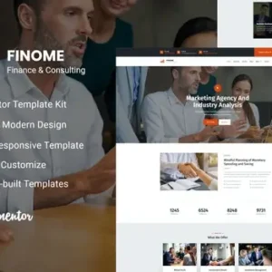 Finome – Finance & Business Elementor Template Kit