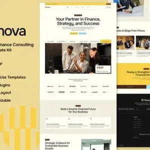 Finova – Business and Finance Consulting Elementor Template Kit